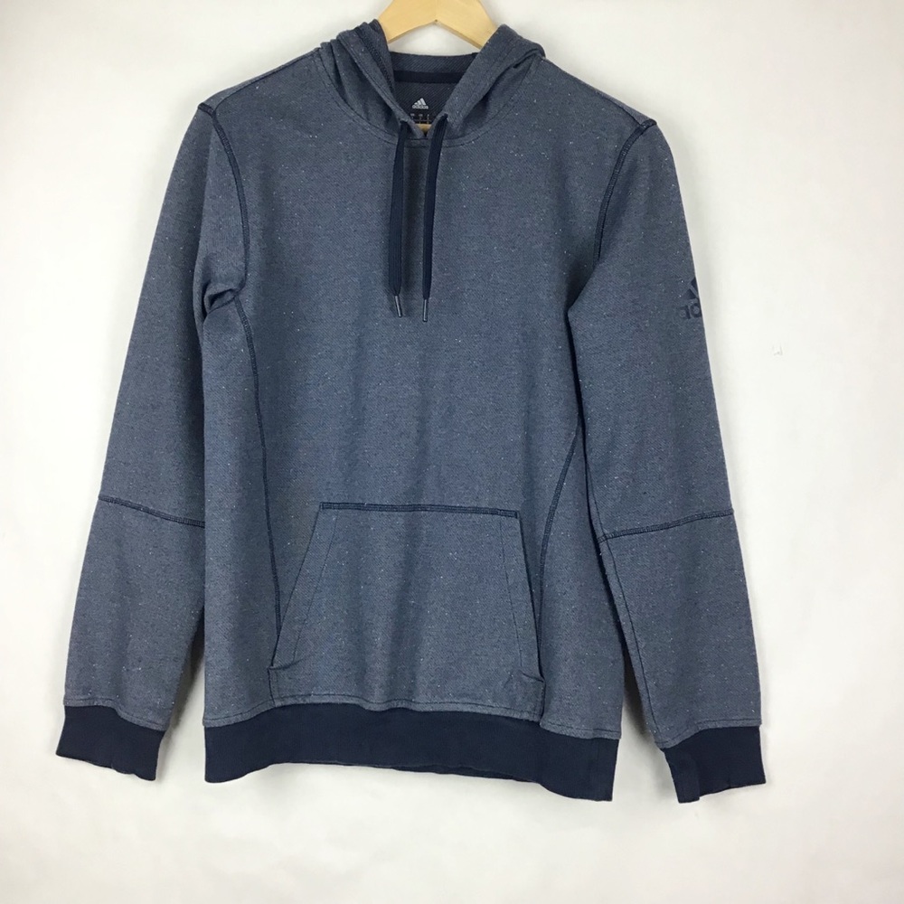 Adidas Blue Pullover Hoodie Sweatshirt Size Small